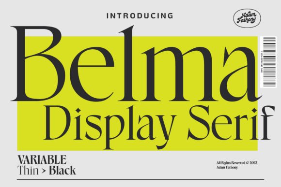 Belma Font: Elevating Editorial Design with Elegant Serifs