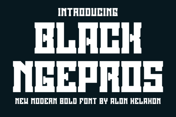 Black Ngepros Font: Bold Typography for Editorial Design