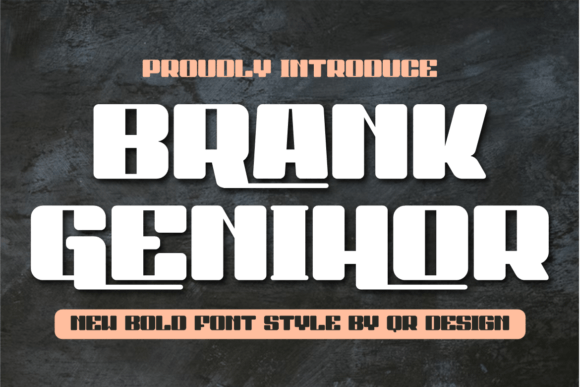 Brank Genihor Font: Bold Display Type for Campaigns
