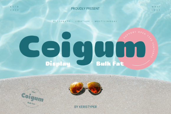 Coigum Font: Bold Display Type for Handmade Products