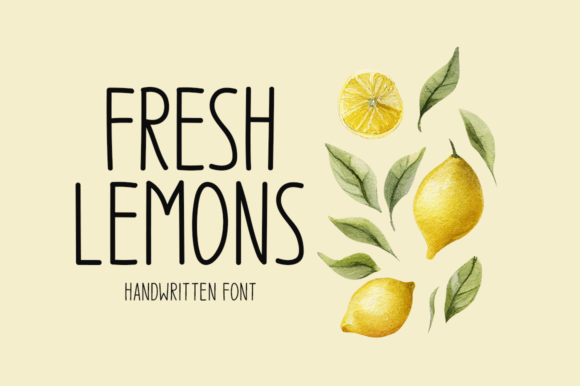 Fresh Lemons Font: Adding Zest to Campaign Visuals