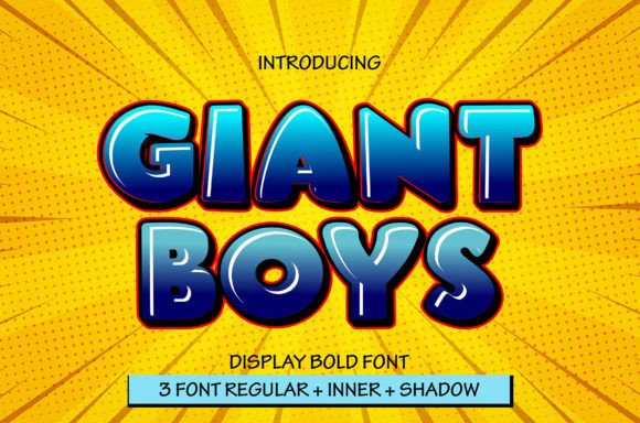 Giant Boys Font: Testing a Rounded Display Typeface