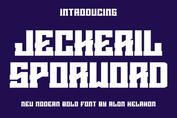 Jeckeril Sporword Font Review for Modern Web Design