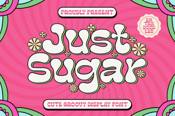 Just Sugar Font: Groovy Branding for Small Business