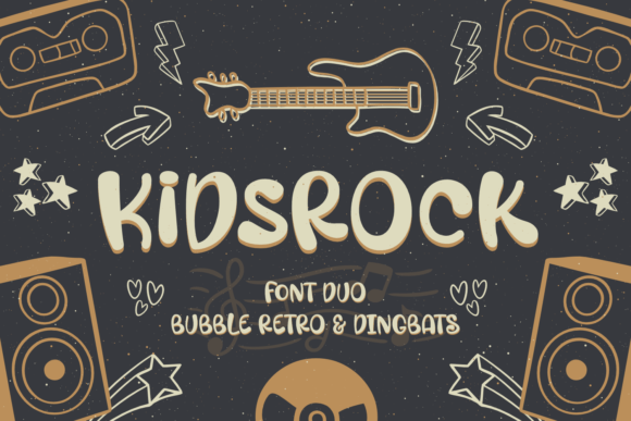 Kidsrock Duo Font: A Display Typeface for Playful Campaigns