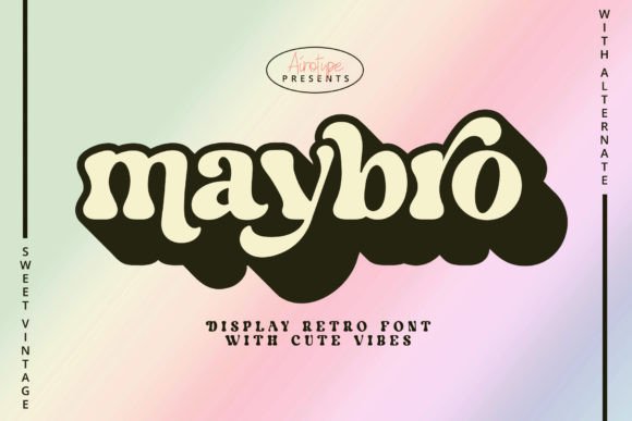 Maybro Font: Rugged Display Typography for Web Design