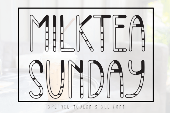 Milktea Sunday Font: Sweet Handwritten Display for Crafters