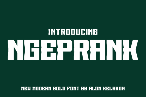 Ngeprank Font: Bold Display Type for Handmade Products