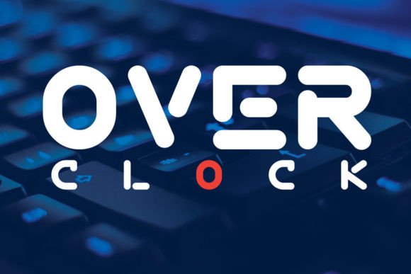 Overclock Font Review: High-Tech Display Typography