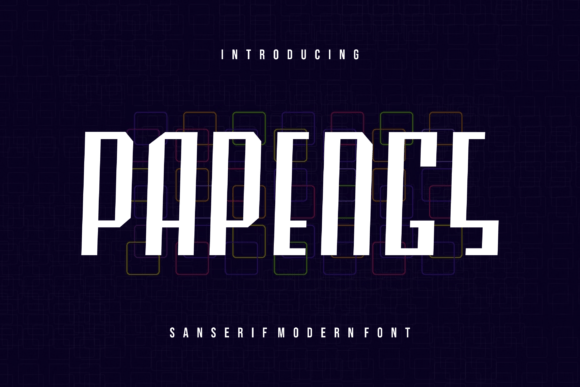Papengs Font: A Modern Sans Display for Branding