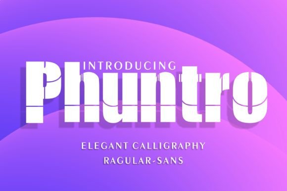 Phuntro Font: Testing a Futuristic Display Typeface