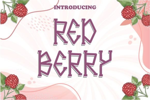 Redberry Font: A Playful Display Typeface for Editorial Design