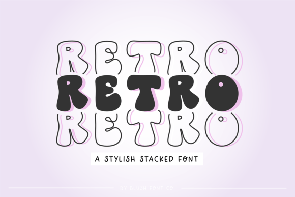 Retro Stacked Font: A Bold Display Typeface for Branding