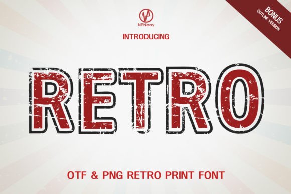 Retro V4 Font: Grunge Display Type for Editorial Design