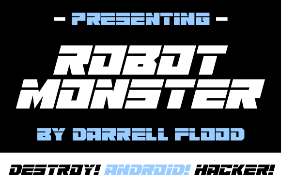 Robot Monster Font: A Bold Display Typeface for Tech Campaigns