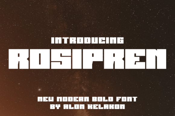 Rosipren Font: A Modern Display Typeface for Branding